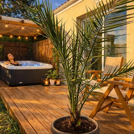 Ferienhaus Tiny House Bambou - Jacuzzi Prive Couvert - Lieu De Detente
