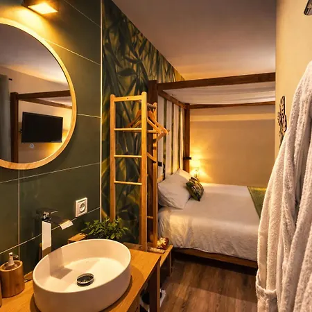 Tiny House Bambou - Jacuzzi Prive Couvert - Lieu De Detente Ferienhaus *